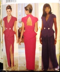 3945 2 BRSTD TUX TOP,LONG SKIRT,WIDE PANTS PATTERN 6-22 3 SZS